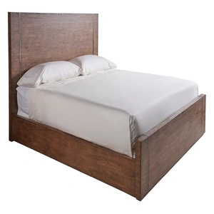 Universal Furniture Koda Wood Panel Bed, King Size, Medium Brown Oak