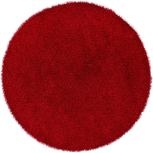 Chandra Zara Polyester Handmade Rug, 7'9-inch Round, Red