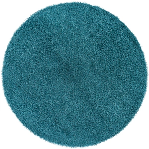 Chandra Zara Polyester Handmade Rug, 7'9-inch Round, Blue