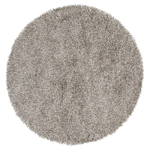 Chandra Zara Polyester Handmade Rug, 7'9-inch Round, Grey/Cream