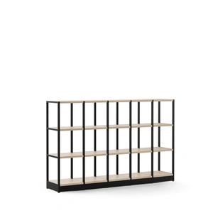 NARBUTAS Combus Office Freestanding Shelving Unit 5x3 with Small Shelves