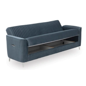 Casamode Zebra Microfiber Convertible Storage Living Room Set