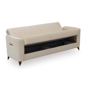 Casamode Zebra Microfiber Convertible Storage Living Room Set