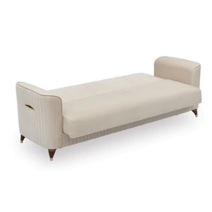 Casamode Zebra Microfiber Convertible Storage Sofa
