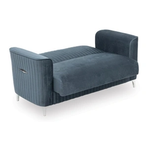 Casamode Zebra Microfiber Convertible Storage Loveseat