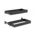 C0Z047 - Pull out black metal filing cradle with anti-tilt  (suitable for A4 or foolscap filing) for <b>39.3"</b> wide cabinets (2 pcs.)