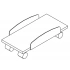 S73 - CPU cart; colour: worktop (26 - aluminium satinato), frame (M009 - aluminium semi-matt, M015 - white semi-matt, M115 - black semi-matt)