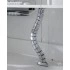 S81 - vertical cable duct, 09 - aluminum, for desks without height adjustment