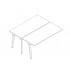 <b>BAG0416</b> - straight middle leg made from 1 5/8" x 1 5/8" profile
