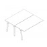 <b>BAG0418</b> - straight middle leg made from 1 5/8" x 1 5/8" profile