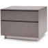 High Gloss Light Grey/Light Grey Glass Top