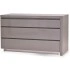 High Gloss Light Grey/Light Grey Glass Top