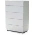 High Gloss White/Crystal White Glass Top