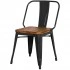 Black, Wood Seat