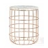 WhiteTop/Rose Gold Base
