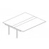 <b>CNM164-U</b> - Meeting table 6 seats (Top & Frame Color same as main desk)