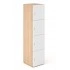 <b>C4C180</b> - Single Row Locker w/4 Small Lockable Doors