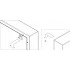 APU047 - Set of drilled and adhesive fittings for wall panels (2 pcs. of each) Recommended load up to 20 kg