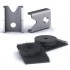 APU047 - Set of drilled and adhesive fittings for wall panels (2 pcs. of each) Recommended load up to 20 kg