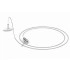 APU004 - Suspensions (4pcs.) for acoustic panels. Fixed on suspended ceilings "Armstrong" (profile T24) with white clips. Adjustable wire rope length 1.96"- 47.2". Recommended load up to 20 kg