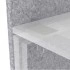 <b>DNK176</b> - Screen for 64.5" depth desk with metal ‘U’ form profile mounted on the bottom of the panel (double benches only)