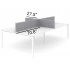 <b>DNK188</b> - set of 4 screens for 4-desks bench