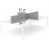 <b>DNK147</b> - set of 4 screens for 4-desks bench