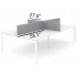 <b>DNK148</b> - set of 4 screens for 4-desks bench