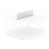 <b>DIK131</b> - Plexiglas (perspex) screen for desk only for double benches (edges w=62.9" and w=78.7")