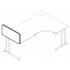 <b>DTK081</b> - Side screen for 31.4" length desk