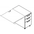 <b>KDT73P</b> - Right Stationary 3 Drawers pedestal