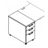 <b>KDT73L</b> - Left Stationary 3 Drawers pedestal