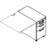 <b>KRT73P</b> - Right Stationary pedestal w/separate pencil drawer