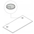 Worktop w/2 Round Grommets