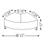 <b>F42</b> - Curved Regular Module. Black Legs