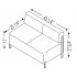 <b>F51</b> - Starting Modul w/Backrest. Black Legs
