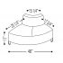<b>F55</b> - Irregular Curved Module Left w/Backrest. Black Legs