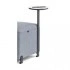 <b>PD</b> - Auxiliary Writing Table. Black Legs. White Compact Laminate Top