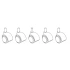 <b>FM68</b> - Black 1 1/2” diameter castors with Teﬂon tyre thread