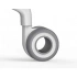 S - Soft Hole white control castors
