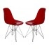 Transparent Red/Silver
