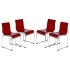 Transparent Red/Silver