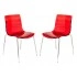 Transparent Red/Silver