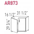 AR873 - Storage Unit w/o top