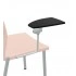 Black Compact Laminate Writing Table, Right