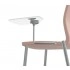 White Compact Laminate Writing Table, Left