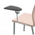 Black Compact Laminate Writing Table, Left