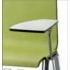 White Compact Laminate Writing Table, Left