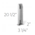 <b>5070</b> - Sheet metal riser cables, for single and double desks, quadruple and double growth.