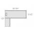 <b>PML77</b> - Single Desk w/Left Credenza